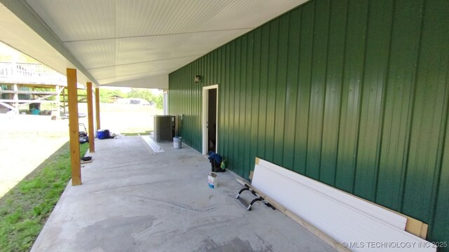 21316 County Road 502, Colcord, OK 74338 - view of patio / terrace with cooling unit