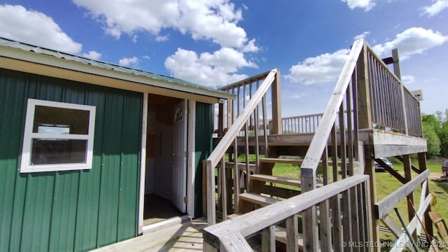 21316 County Road 502, Colcord, OK 74338 - exterior space featuring stairway