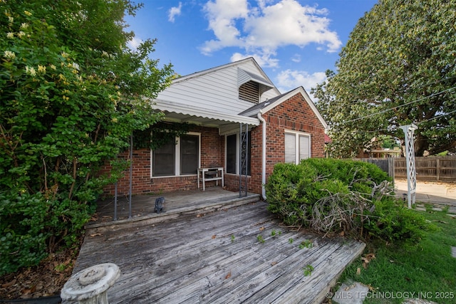 1731 S Florence Pl, Tulsa, OK 74104 - wooden deck featuring fence