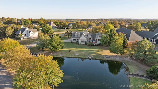 5263 Oak Leaf Dr, Tulsa, OK 74131 - aerial view of property's location with a nearby body of water and nearby suburban area