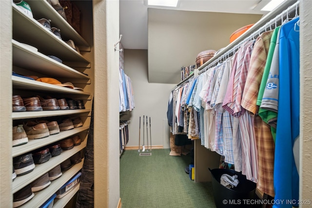 5263 Oak Leaf Dr, Tulsa, OK 74131 - walk in closet with carpet floors