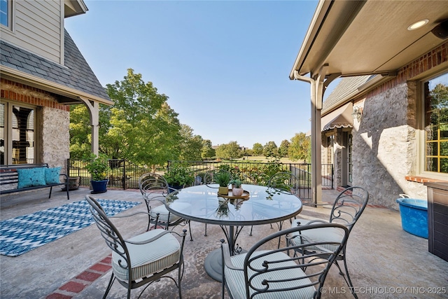 5263 Oak Leaf Dr, Tulsa, OK 74131 - view of patio / terrace with outdoor dining space