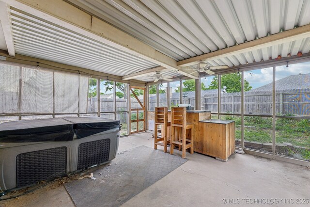 sunroom / solarium featuring plenty of natural light
