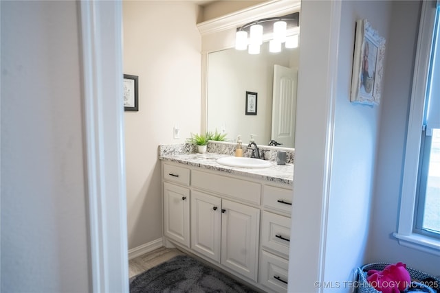 bathroom with vanity