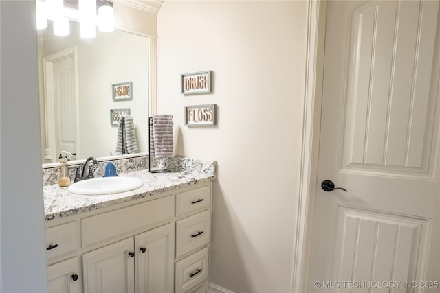 bathroom featuring vanity
