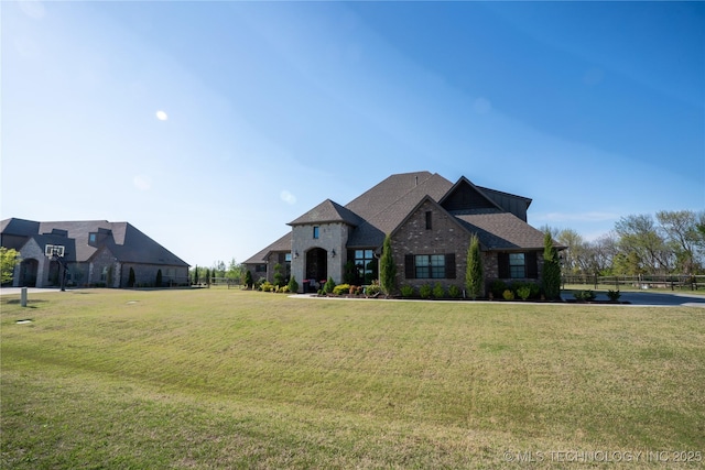 view of french country style house