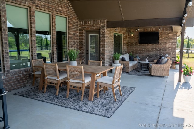 view of patio / terrace with outdoor dining area
