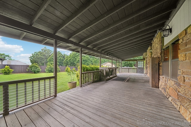 view of deck