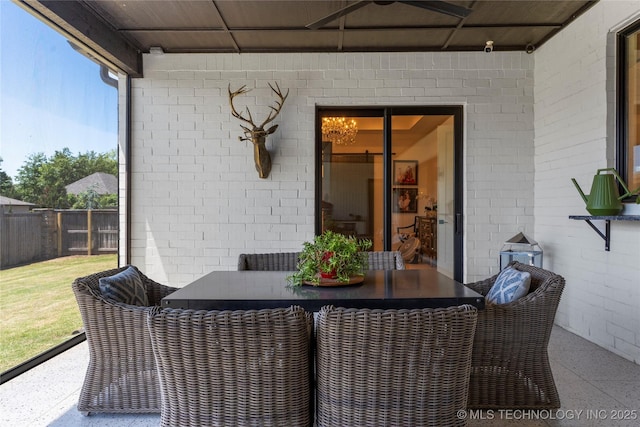 6038 E 119th Pl, Tulsa, OK 74137 - view of patio / terrace featuring outdoor dining area