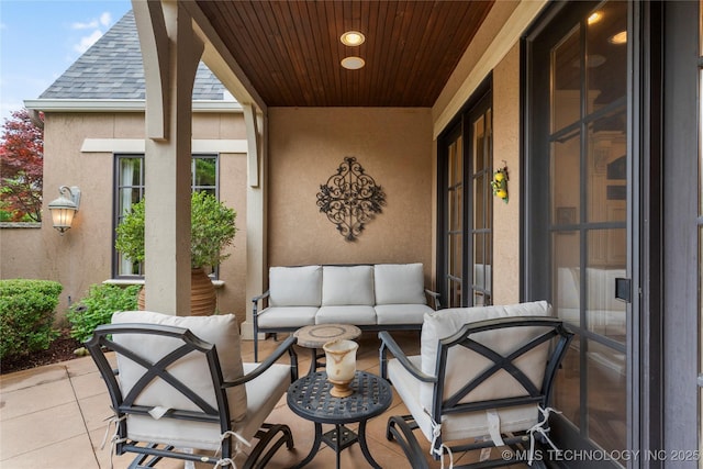 11616 S Hudson Ct, Tulsa, OK 74137 - view of patio / terrace featuring outdoor lounge area