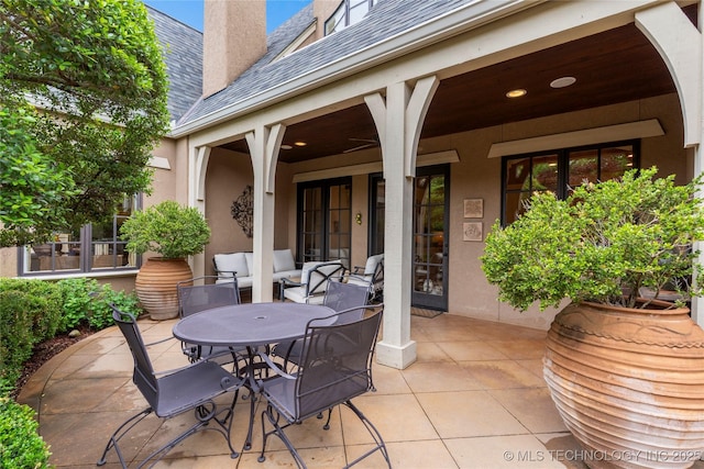11616 S Hudson Ct, Tulsa, OK 74137 - view of patio / terrace with outdoor dining area