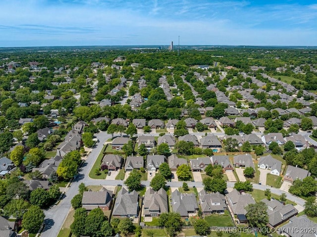 8531 S 70th E Ave, Tulsa, OK 74133 - aerial perspective of suburban area