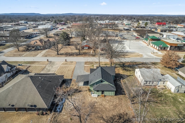 aerial view of residential area