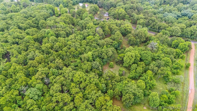 6019 E 620th Rd W, Locust Grove, OK 74352 - drone / aerial view of a forest