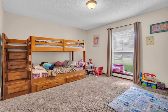 1205 Beaverly, Ardmore, OK 73401 - bedroom with carpet floors and a textured ceiling