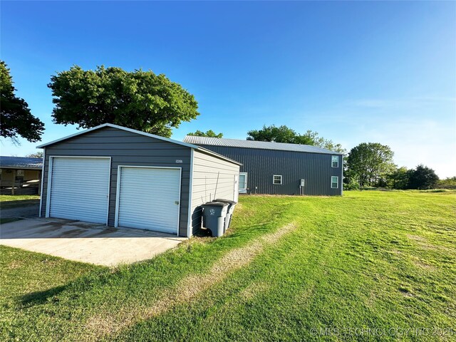 114537 Spring Creek Rd, Eufaula, OK 74432 - view of detached garage