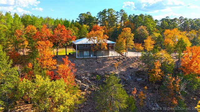 174550 N 4430th Rd N, Nashoba, OK 74558 - view of subject property featuring a forest