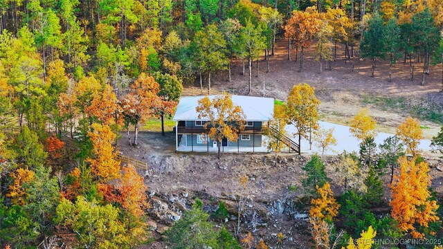 174550 N 4430th Rd N, Nashoba, OK 74558 - aerial view of property and surrounding area