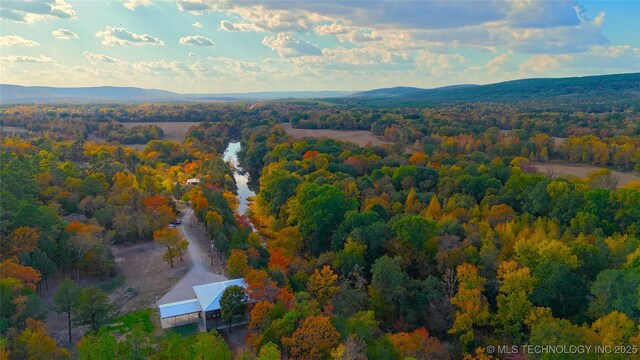 174550 N 4430th Rd N, Nashoba, OK 74558 - bird's eye view of a heavily wooded area