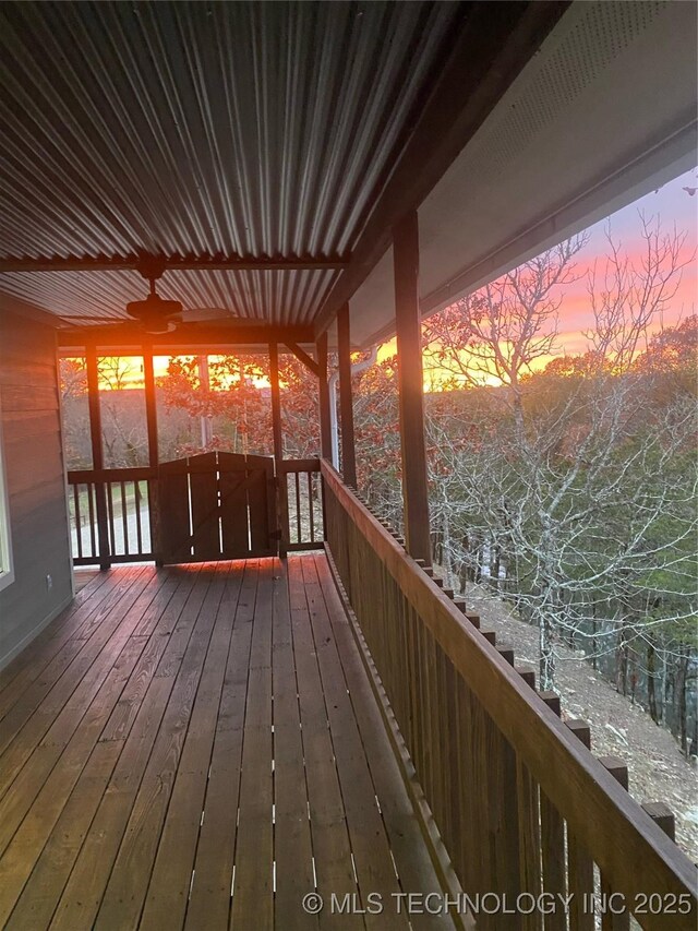 174550 N 4430th Rd N, Nashoba, OK 74558 - view of wooden deck