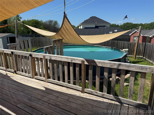 4715 Travertine, Ardmore, OK 73401 - wooden deck with fence