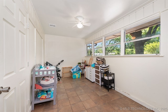 1014 SE 3rd St, Wagoner, OK 74467 - storage area featuring ceiling fan
