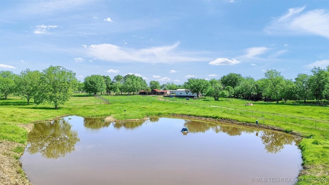 17983 Nuttin Ln, Madill, OK 73446 - water view with fence and rural landscape