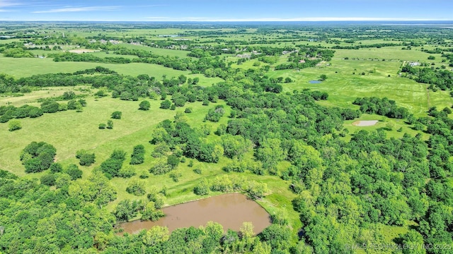 17983 Nuttin Ln, Madill, OK 73446 - aerial view of property and surrounding area with a nearby body of water