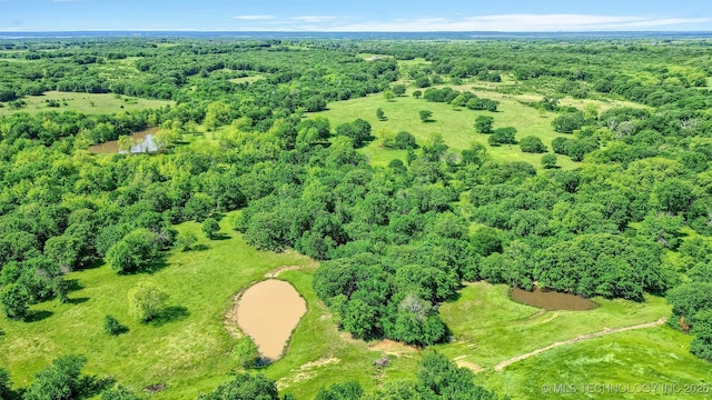 17983 Nuttin Ln, Madill, OK 73446 - aerial view of property and surrounding area featuring a forest