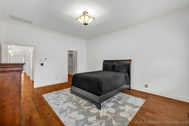 9304 E 113th St S, Bixby, OK 74008 - bedroom with crown molding and wood finished floors