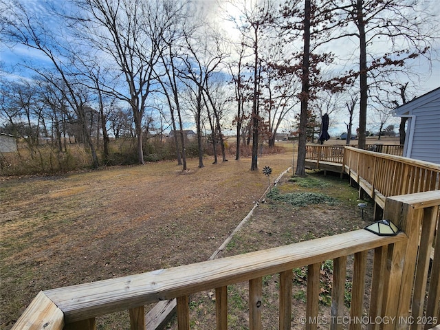 14360 County Road 3505th Loop, Ada, OK 74820 - view of yard with a deck