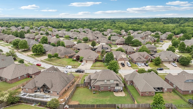 9401 N 95th E Pl, Owasso, OK 74055 - aerial perspective of suburban area