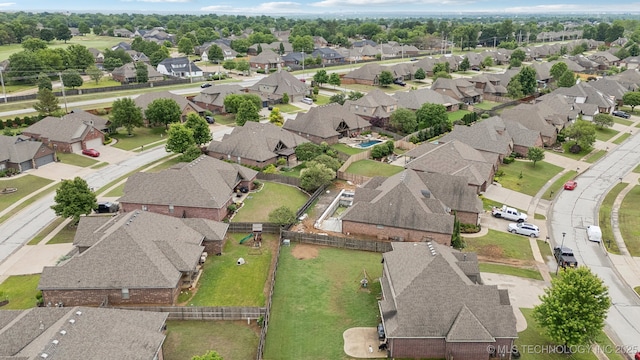 9401 N 95th E Pl, Owasso, OK 74055 - aerial overview of property's location featuring nearby suburban area