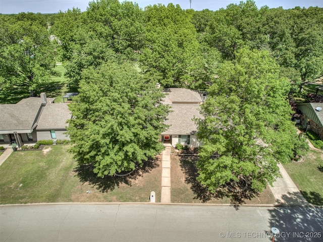 view of subject property