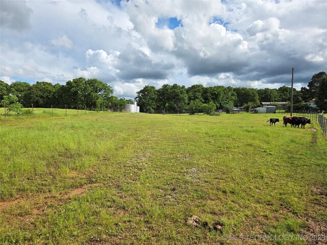35530 W 261st St, Bristow, OK 74010 - view of yard with a view of countryside and fence