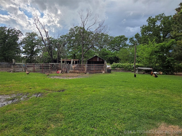 35530 W 261st St, Bristow, OK 74010 - view of yard with an exterior structure and an outbuilding