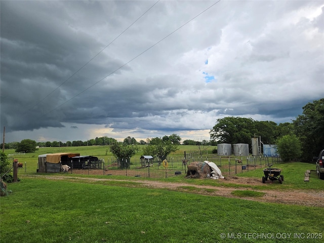 35530 W 261st St, Bristow, OK 74010 - view of yard with a rural view