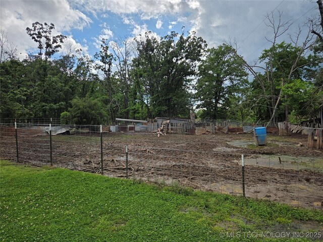 35530 W 261st St, Bristow, OK 74010 - view of yard featuring fence