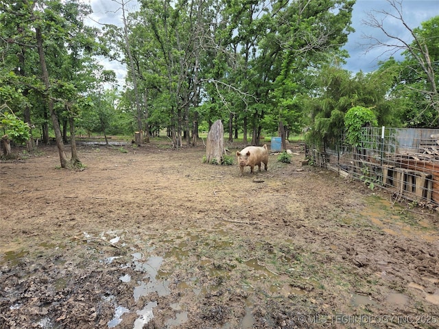 35530 W 261st St, Bristow, OK 74010 - view of yard with fence