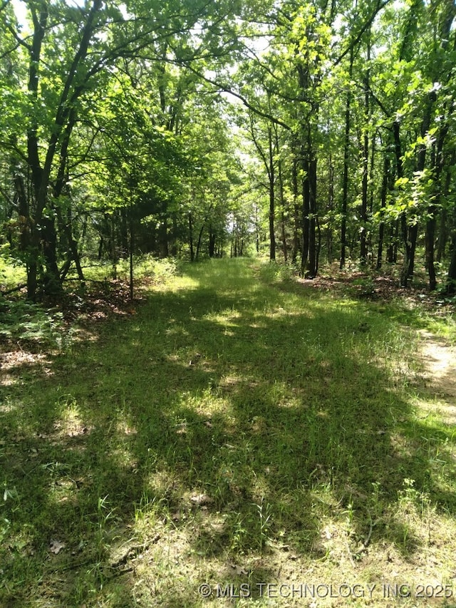 35530 W 261st St, Bristow, OK 74010 - view of yard with a view of trees