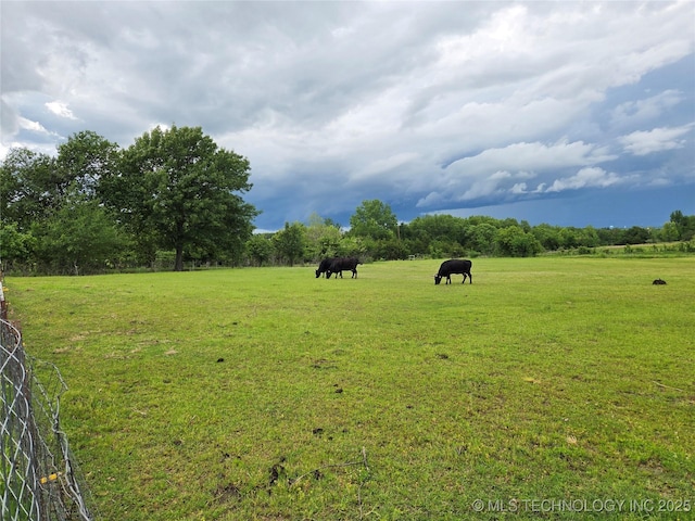 35530 W 261st St, Bristow, OK 74010 - view of grassy yard featuring a view of rural / pastoral area