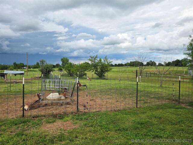 35530 W 261st St, Bristow, OK 74010 - view of yard featuring a view of countryside