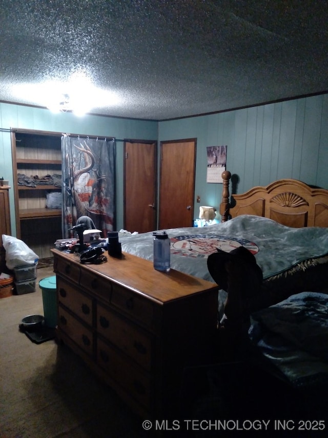 35530 W 261st St, Bristow, OK 74010 - carpeted bedroom with a textured ceiling