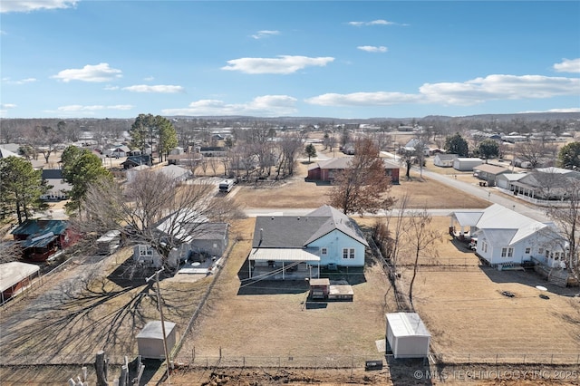 aerial perspective of suburban area