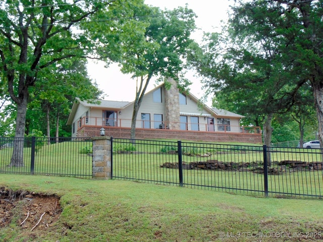 view of front of property