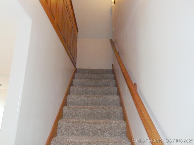 view of stairway