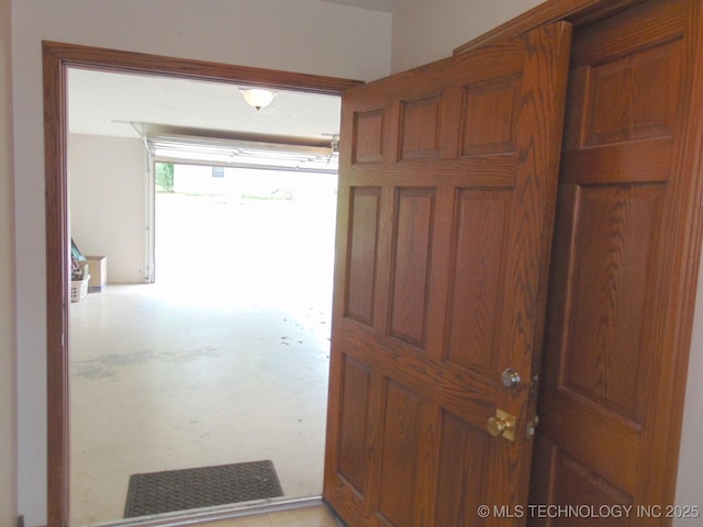 view of doorway to outside
