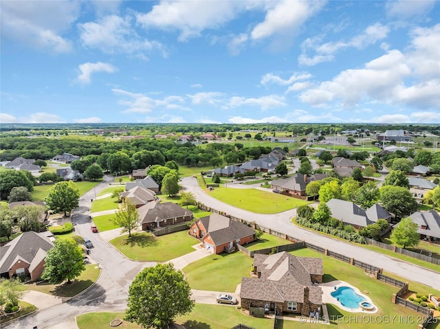 813 Franklin, Ardmore, OK 73401 - aerial view of residential area featuring a pool area