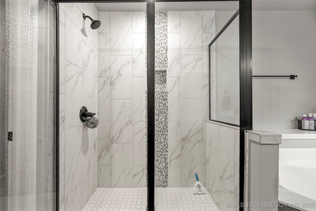 full bath featuring a stall shower