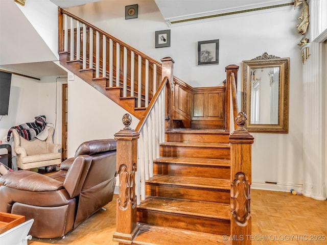 2831 S 24th St W, Muskogee, OK 74401 - stairs featuring baseboards
